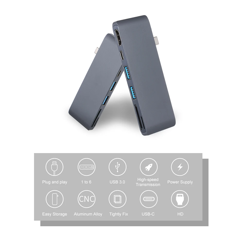 USB C HUB TYPE 3 0 Hub to 4K * 2K 30Hz HD зарядка SD/TF кардридер адаптер для MacBook Pro Nintendo|USB-хабы| |