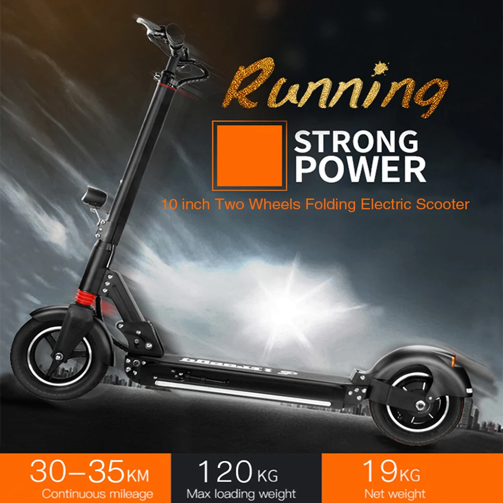 

Folding Electric Scooter 10Inch Two Wheels Electric Scooter 2.6Ah Battery LongBoard Skateboard Kick Scooter Free Shipping