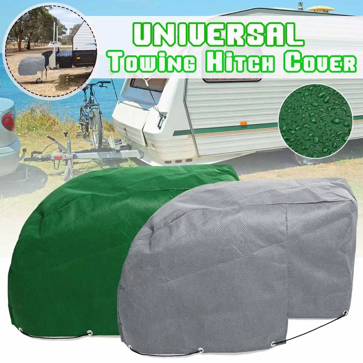 

Universal RV Caravan Tailer Towing Hitch Coupling Lock Sunshade Cover Protection Waterproof Dustproof