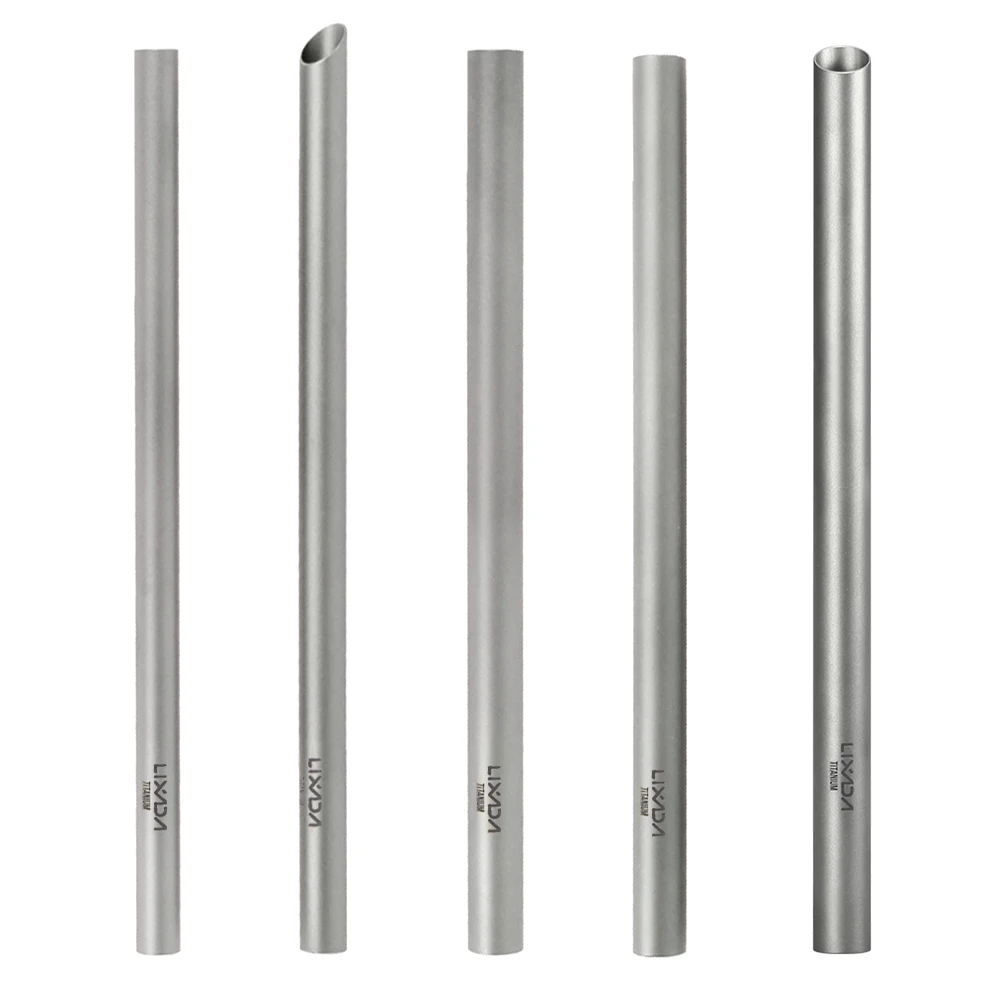 

Lixada Super Light Titanium Drinking Straw High Quality Reusable Straight Drinks Straw Outdoor Picnic Party Home Drinking Tube