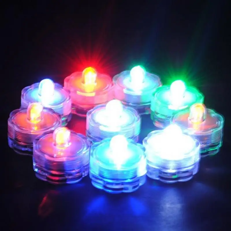 

5pc Flameless Led Submersible Candle Lights Party Wedding Decoration Floral Tea Lamp LED Aquarium Lamp