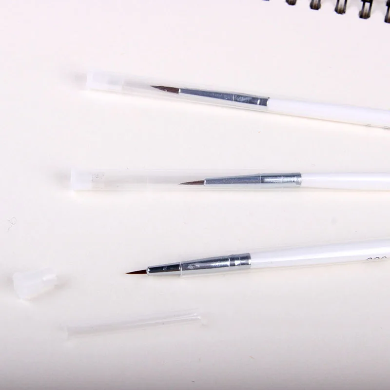 EZONE 6 шт. кисть для рисования маслом крючок нейлоновая ручка многофункциональная ручка для акварели разные размеры художественные студенческие канцелярские принадлежности