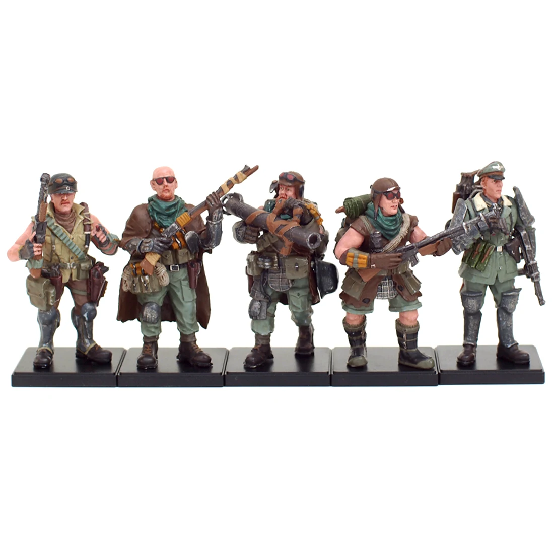 

5Pcs 6cm Realistic Military Soldier Model Action Figures Toy For Decor Building Blocks Toys Model Kits For Kids - Neutral State