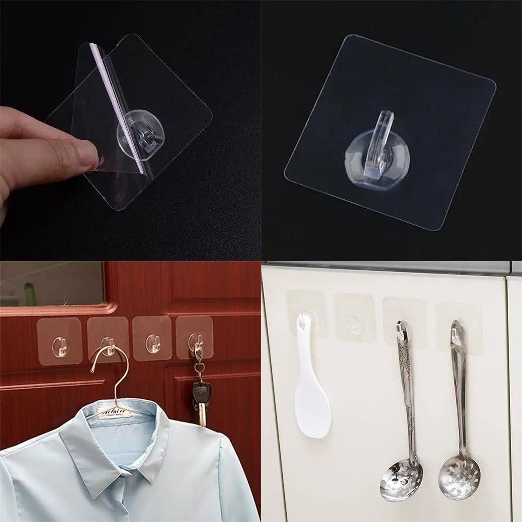 

Durable Picture Wall Dustproof Strong Home kg Seamless 3 Hook Hook Waterproof As