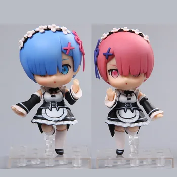

re zero Anime Re Life in a different world from zero Blue Rem Red Ram PVC Action Figures toys Anime figure Toys For Kids gifts