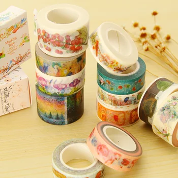 

1.5-3cm*10m Socks Office plants Cute w33 Masking Scrapbooking Stikcer Creative Adhesive Decoration Washi Tape