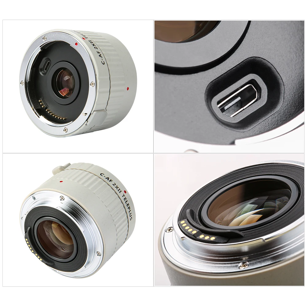 Viltrox C AF 2XII удлинитель телеконвертера Автофокус Крепление объектива для Canon EOS EF