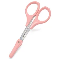 New Curved Multifunctional Eyebrow Trimmer Scissors Curved Stainless Steel Scissors Eyebrow Beauty Makeup Tool with Sharp Head 1