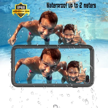 

For Samsung Galaxy S10 plus IP68 Waterproof Case 360 Degree Protection Shockproof Cover For Galaxy S10 S10plus Case Underwater