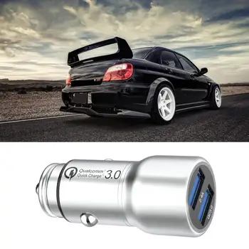 

Car Accessories Dual QC3.0 Fast Charge For All Phones Apple Samsung Android Electronic Devices