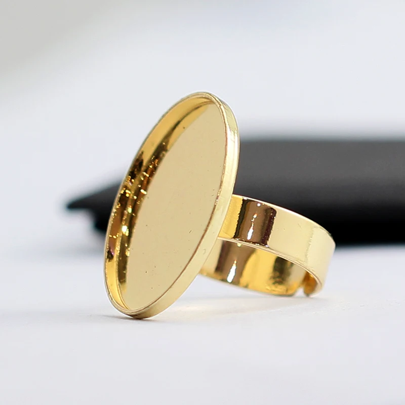 Beadsnice 18X25 мм пустая оправа Кольца Регулируемая основа для кольца подставка для кабошона Diy ювелирных изделий 23663