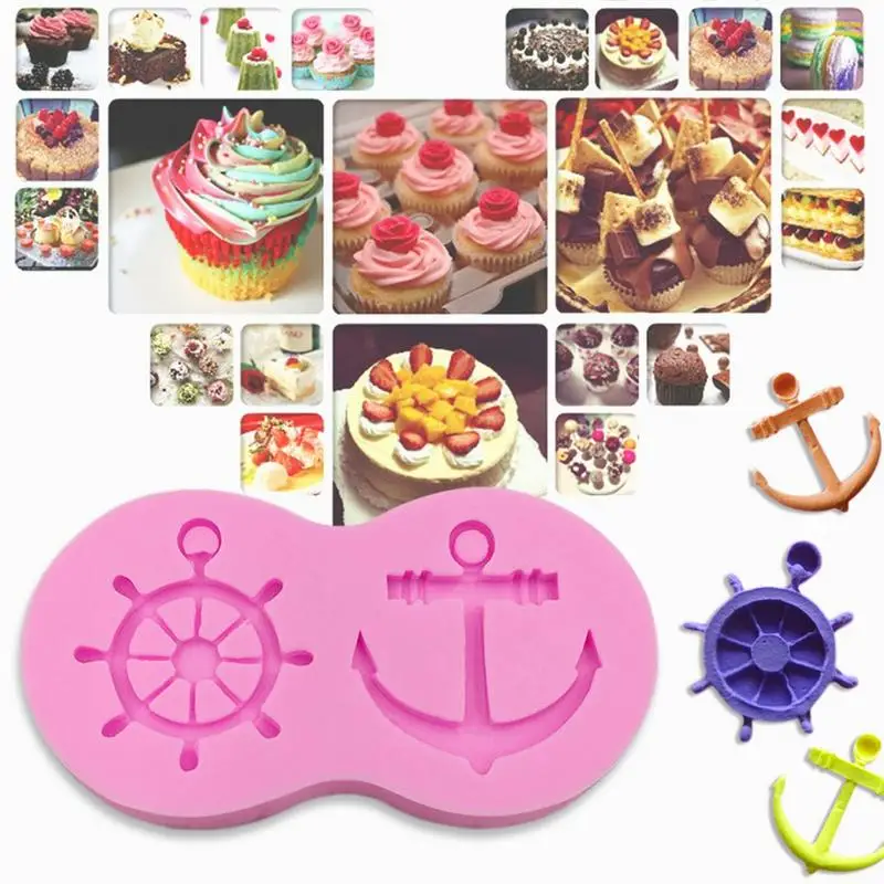 

Anchor Cake Baking Tools Silicone Mould Handmade Soap DIY Supplies Liquid Silicone Mold