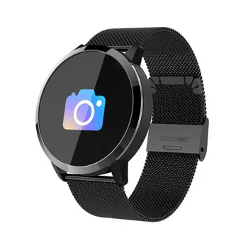 

ALLOYSEED Q8 1.0 inch Smart Watch OLED Color Screen Blood Pressure Heart Rate Men Women Smart Wristwatch for Android iOS Phone