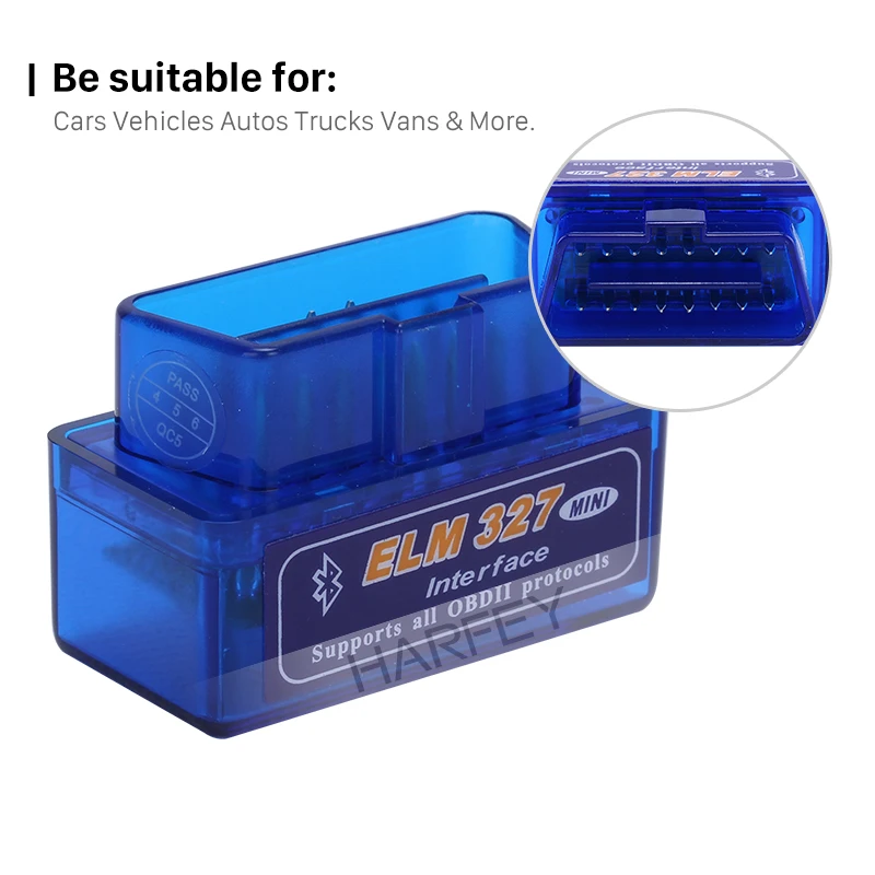 Считыватель кодов Harfey Mini ELM327 V1.5 OBD OBD2 Bluetooth диагностический Автомобильный сканер