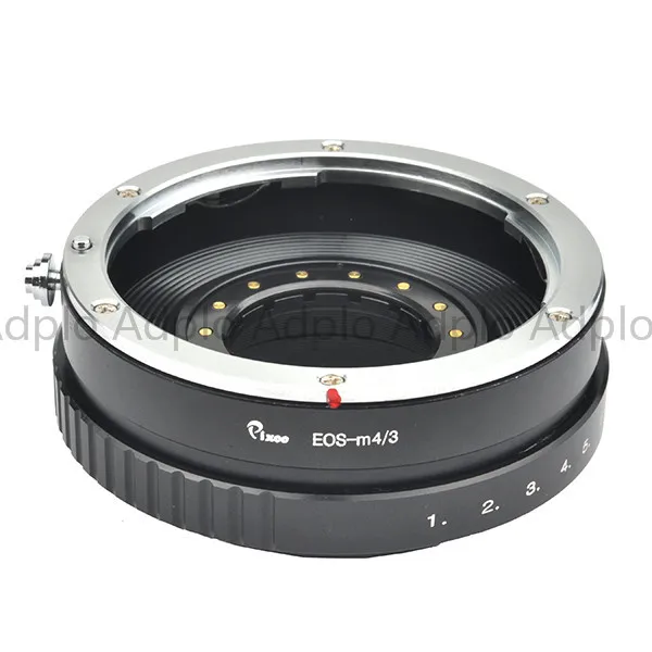 pixco Adjustable aperture Adapter suit for Canon EOS EF Lens to Micro 4/3 G3 GH3 GF3 E-PL3 E-P3