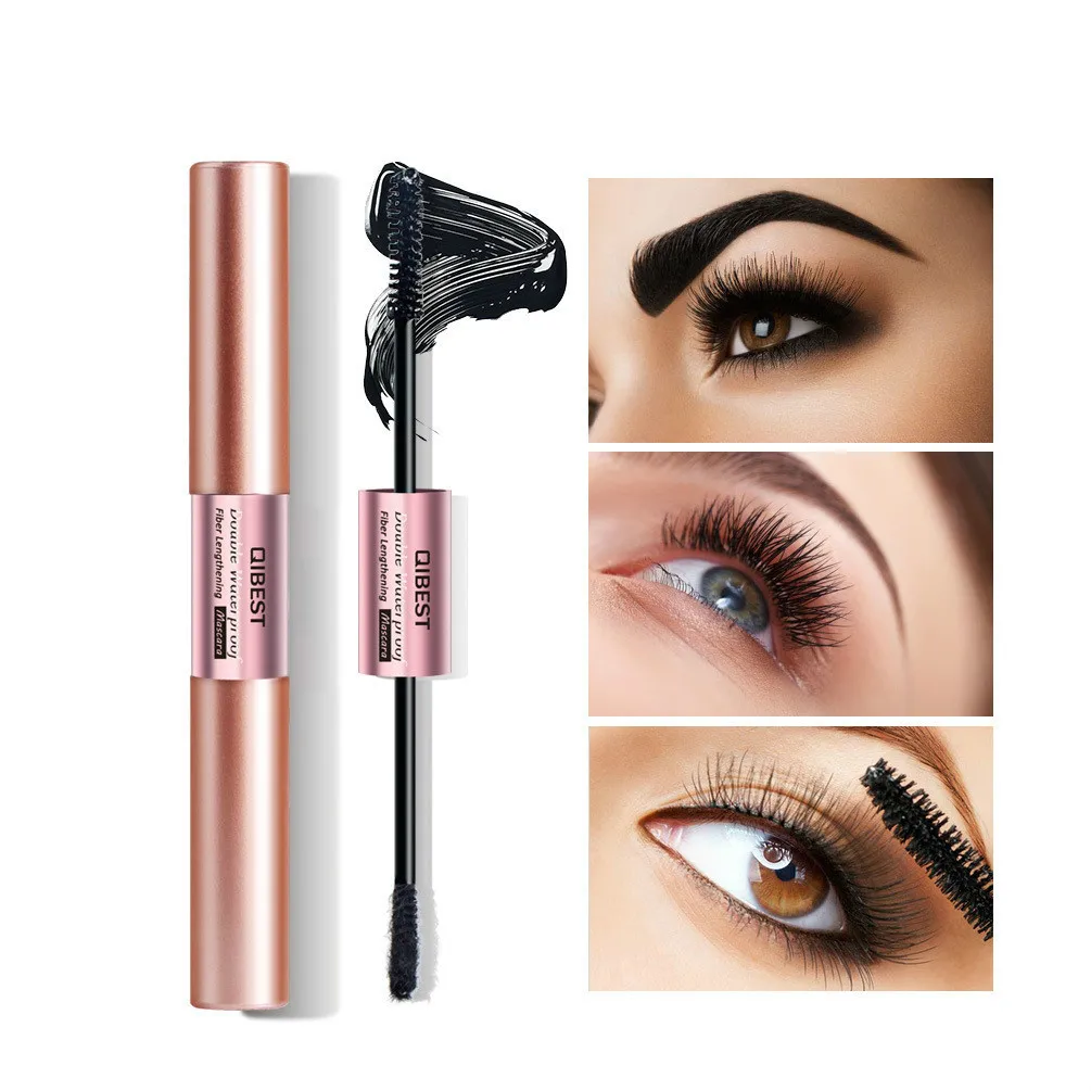 

Dual Head 4D Silk Fiber Lash Mascara Waterproof Curling Mascara For Eyelash Extension Thick Lengthening Eye Lashes Cosmetic