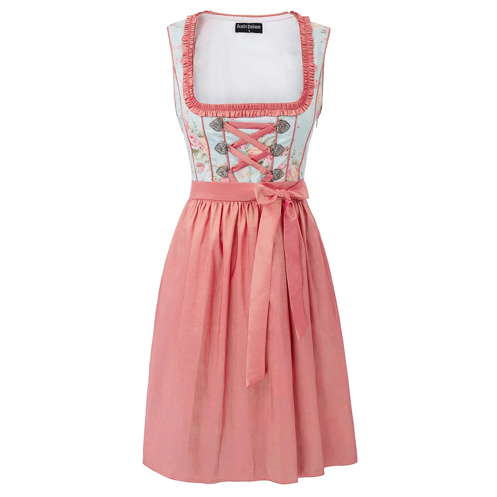 

gothic dress Women Retro Vintage club party ladies dresses Floral Pattern Sleeveless Square Neck Swing a line knee Cotton Dress