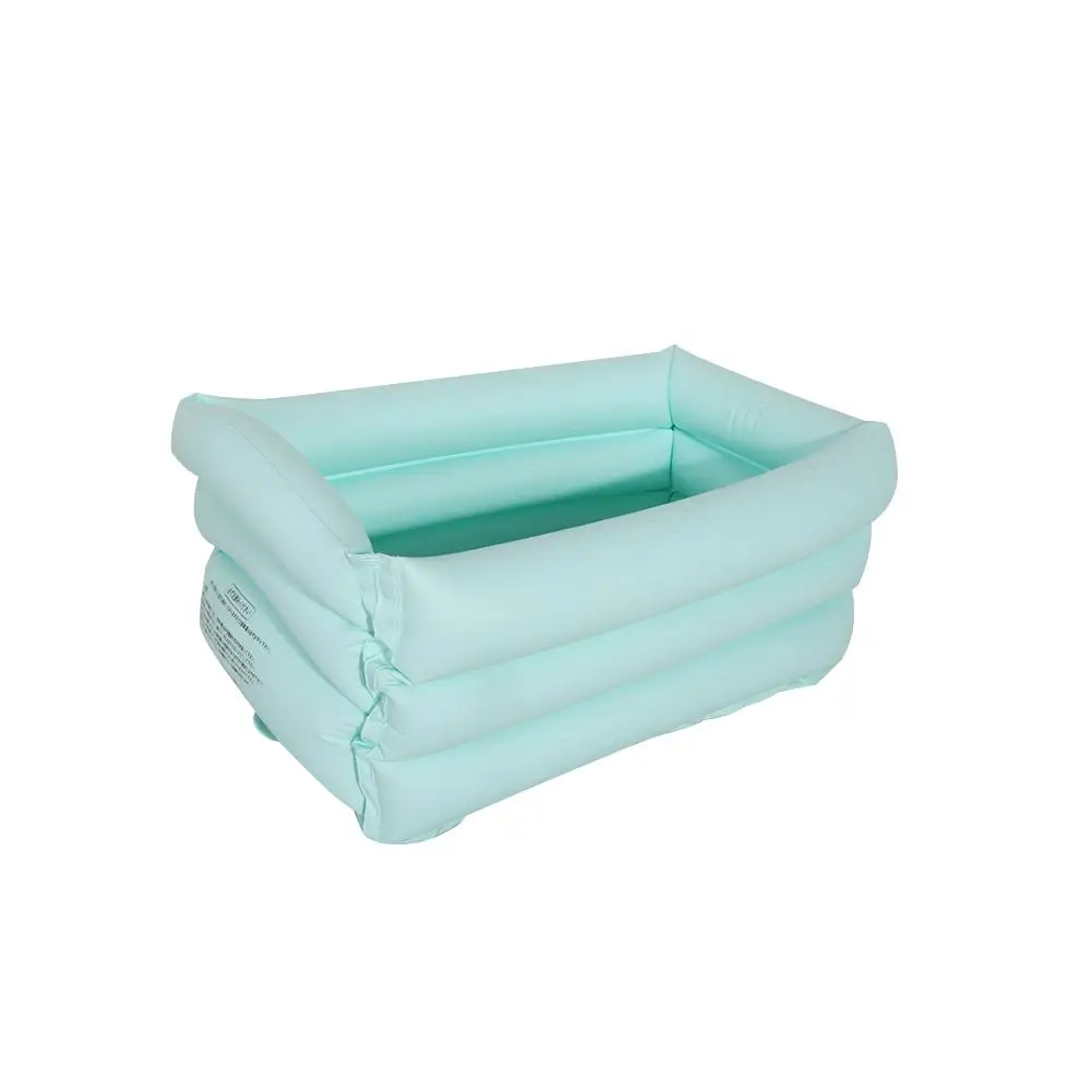 

Blue Kiddie Pool Portable Pools For Kids, Inflatable Bathtub Baby Rectangular Swimming Pool, Kid Pools Hard Plastic Water Toys