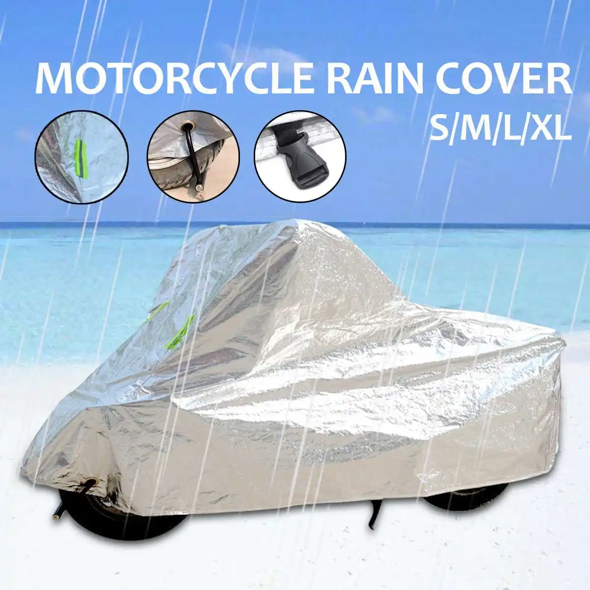 

S/M/L/XL Oxford Motorcycle Covers Outdoor UV Rain Protector Waterproof Dustproof Motor Bike Covering Scooter Covers Rain Coat