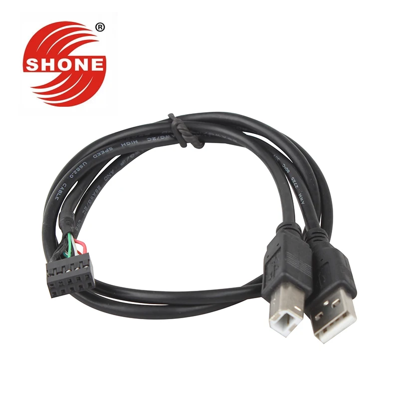 

USB2.0 A-B public to DuPont terminal 9 pinhole adapter cable connecting line 0.5 m