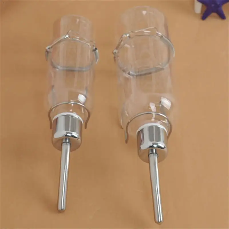 

Small Pet Plastic Water Bottle Transparent External Automatic Water Dispenser Leakproof Squirrel Rabbit Daily Necessities