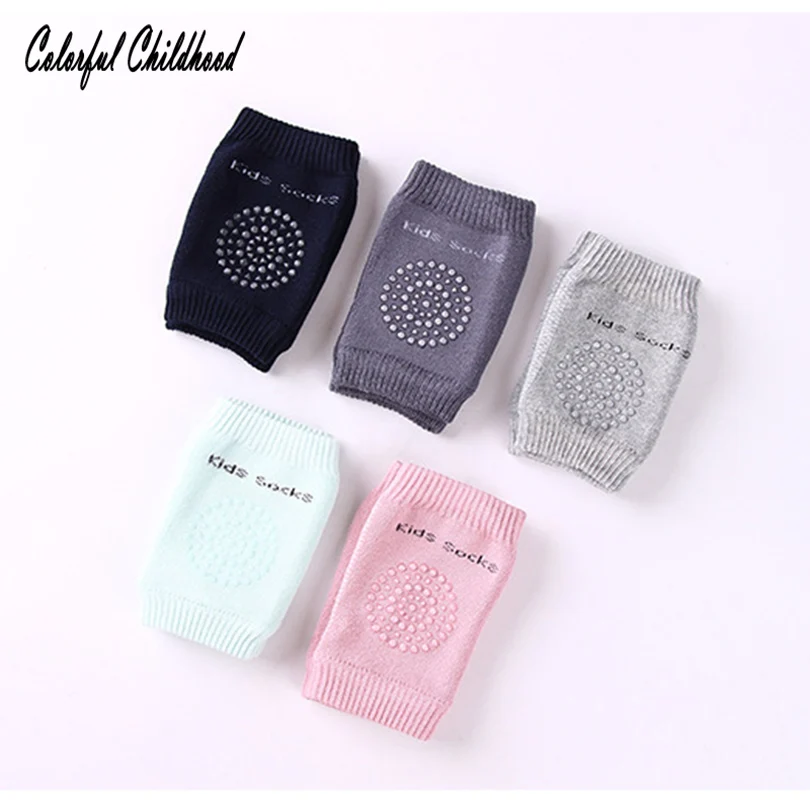 

Soft breathable newborn baby leg warmers Spring autumn Infant Toddler Knee Pads Anti Slip Crawling Safety Knees thick Protector