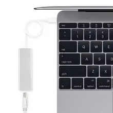 USB 3,1 type C(USB-C) к RJ45 Gigabit Ethernet LAN сетевой адаптер 3,0 USB концентратор