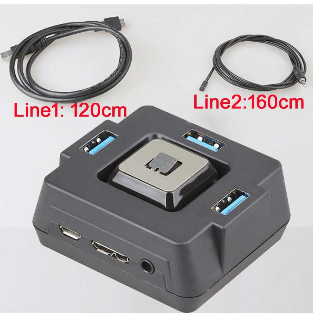 Многофункциональный переключатель для настольного ПК с 3 портами USB 0