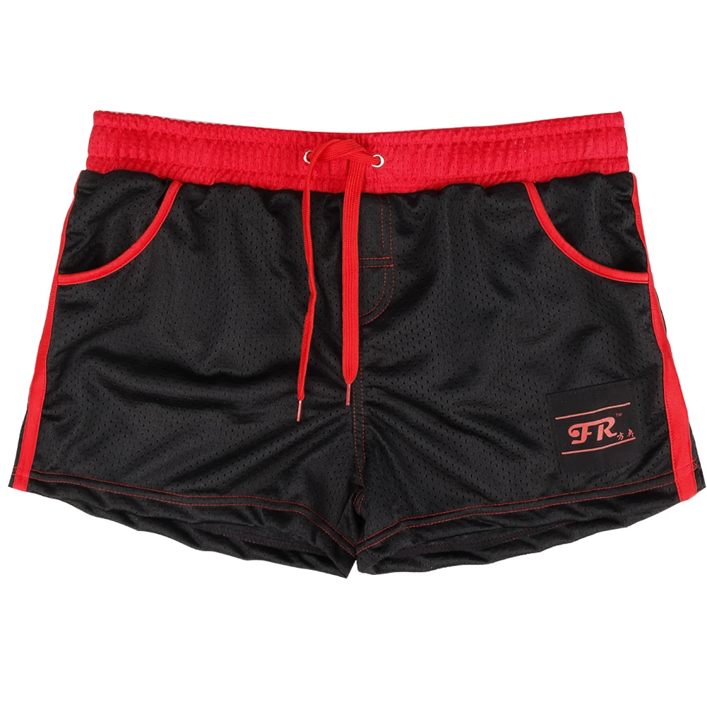 

Mesh Lining Running Shorts Men Gym Shorts with Drawstring Pockets Jogging Sport Fitness Sweatpants Workout Crossfit Short Pants