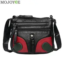 Женские черные сумки-мессенджеры для женщин винтажная сумка из искусственной кожи Женская Повседневная сумка через плечо