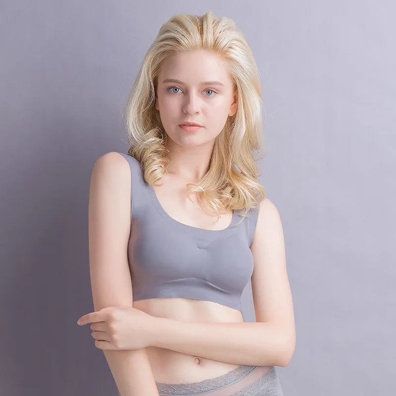 

Bras for Women Bralettes Sport vs Seamless lingerie Underwear Scoop neck Removeable Pads Running Sports Active pink Tops Bra