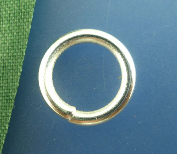 

Lovely 200PCs Silver Plated Open Jump Ring 10x1.5mm Findings (B03438)