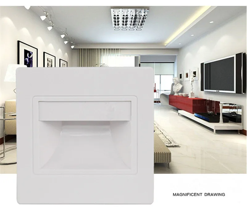 CLAITE встраиваемые светодиодные светильники для лестниц 85 265 в LED настенные бра