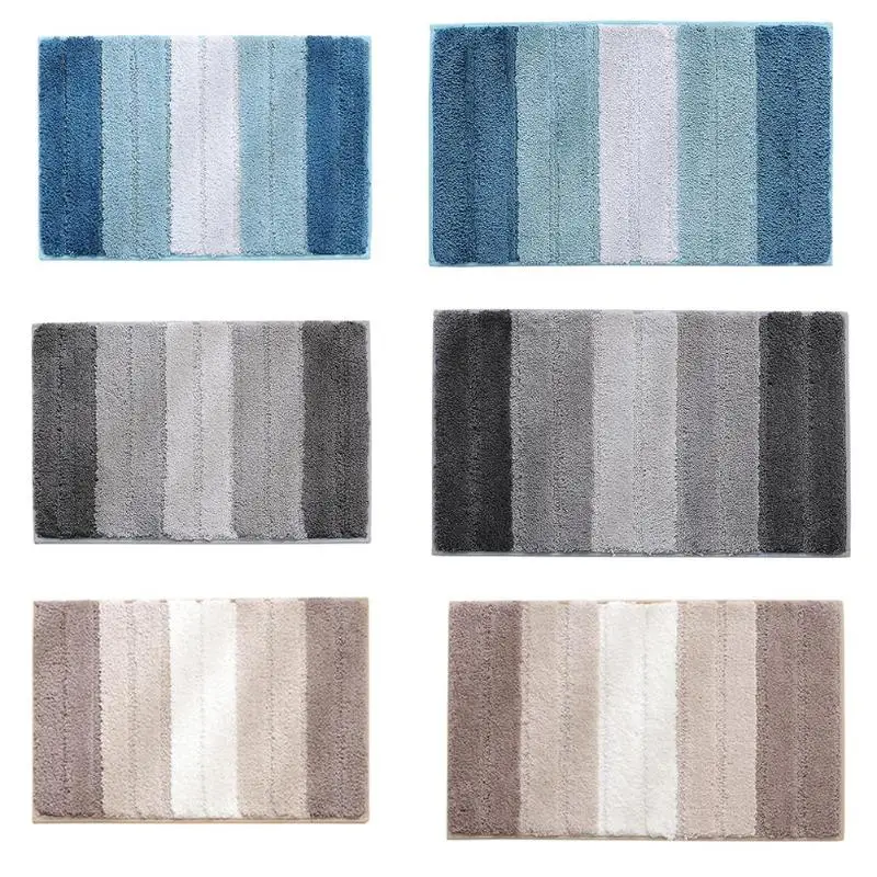 Gradient Color Non-Slip Superfine Fibre Carpet Soft Door Bath Floor Rug Mat