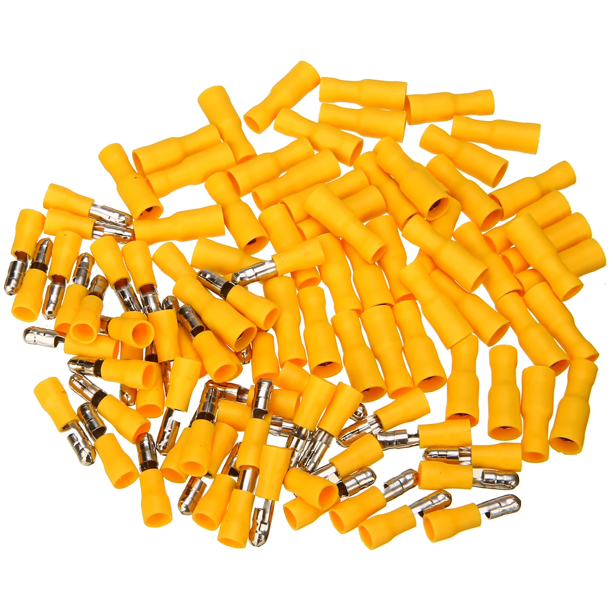 

50 pairs Male & Female Bullet Butt Wire Connectors Electrical Crimp Terminals Insulated for Automobile Applications