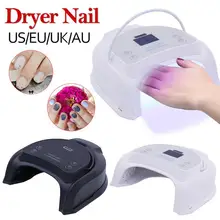 64W Перезаряжаемые Pro УФ светодиодный гель лампы для ногтей лака для ногтей Маникюр Таймер светильник для всех гель для ногтей, с изображением отверждение лампы