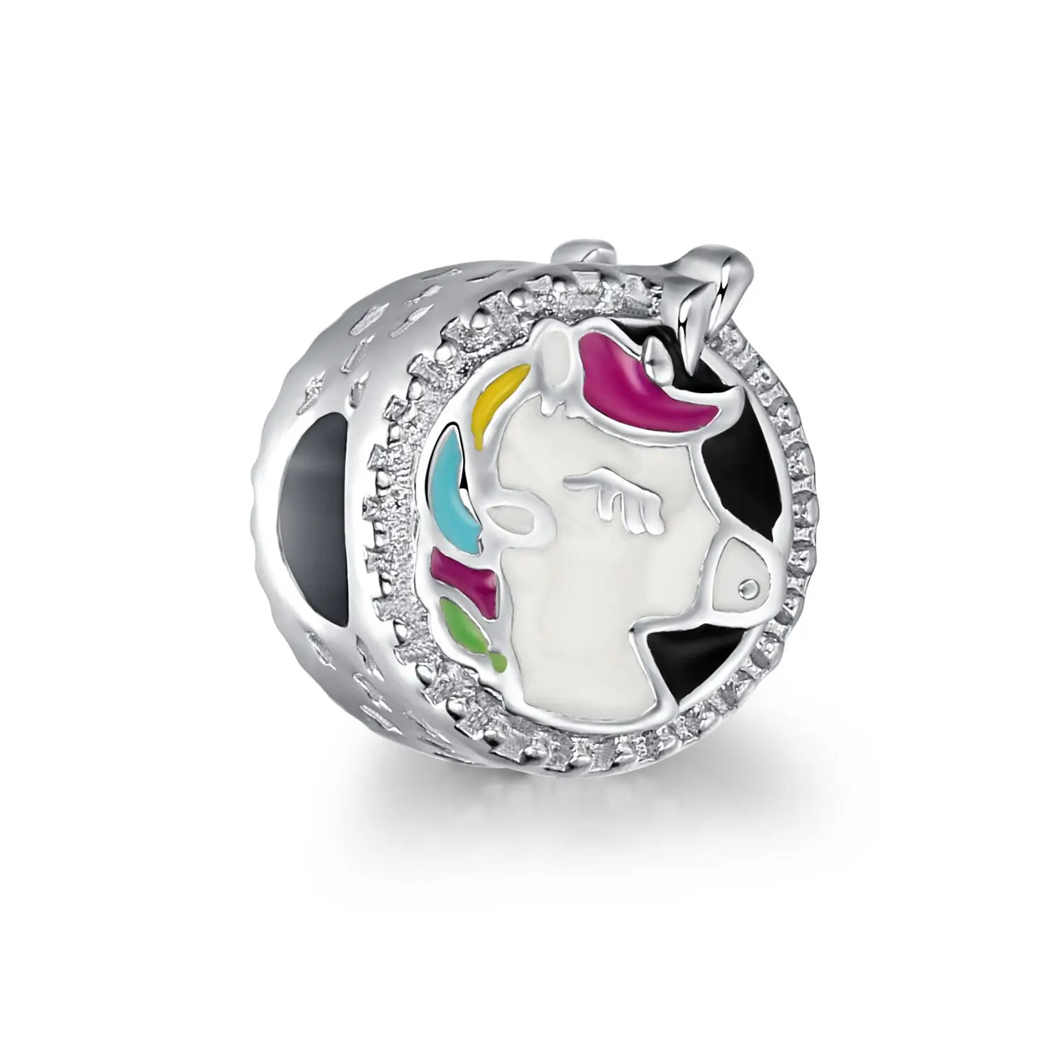

Alloy Ladies Jewelry Accessories Unicorn Pony Drops Oil Beads