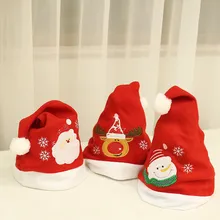 Новинка года; Рождественская Детская шляпа с Санта-Клаусом и снеговиком; модные праздничные шапки для маленьких мальчиков; рождественские подарки для девушек