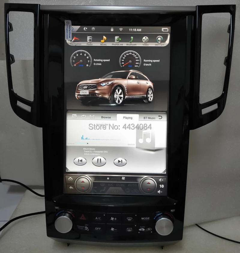 Ouchuangbo 12 1 дюймовый Tesla стиль вертикальный экран Автомобильный GPS навигатор для