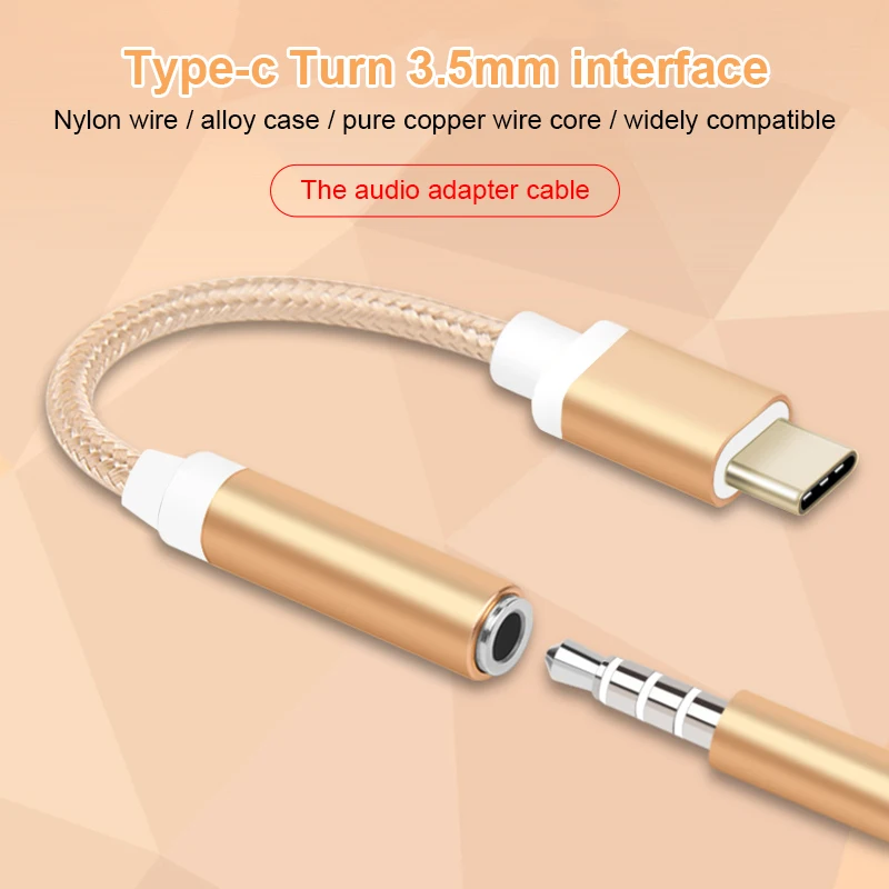 

New Jack type c cable To 3.5mm Support IOS For Lightning Audio Converter Headphone Adapter Play Music For Huawei P20 Mate 10 Pro
