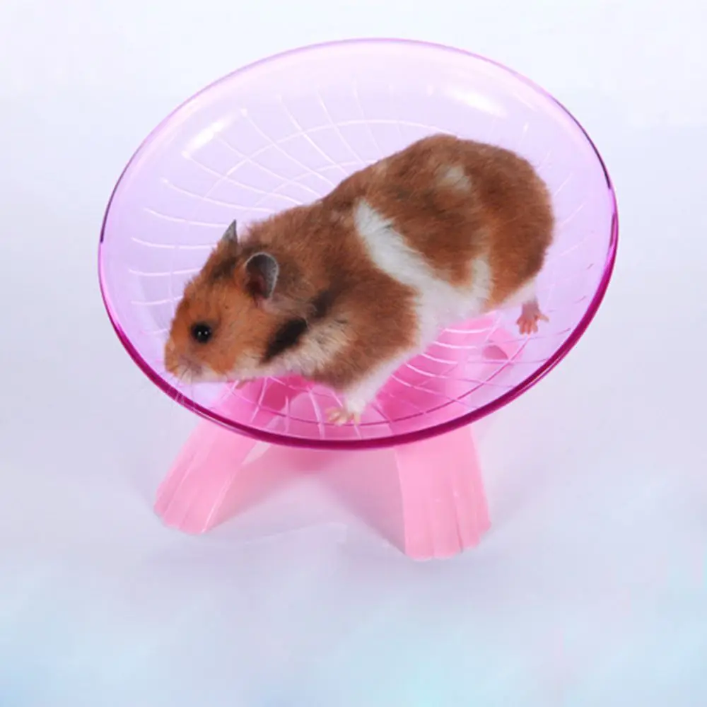 

Plastic Running Disc Flying Saucer Small Animals Toys for Hamster Pet Exercise Sport Jogging Wheel Rat Mouse Winter Keep Warm
