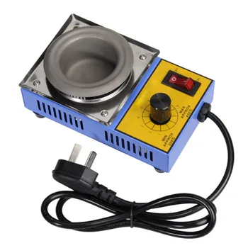 

220V 150W Solder Pot Soldering Desoldering Bath 50mm 450 Degree Max Titanium Alloy Melting Solder Pot Soldering Desoldering Bath