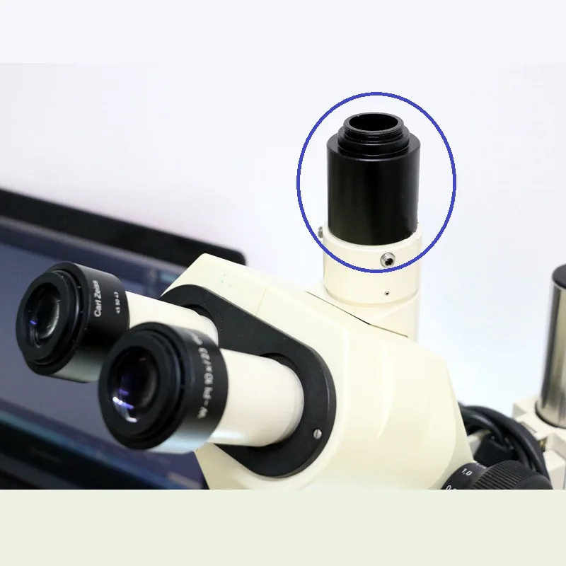 1х C-mount адаптер камеры для Zeiss тринокулярный микроскоп фототрубка к C креплению с портом 30 мм для камеры прикрепленной фотографии
