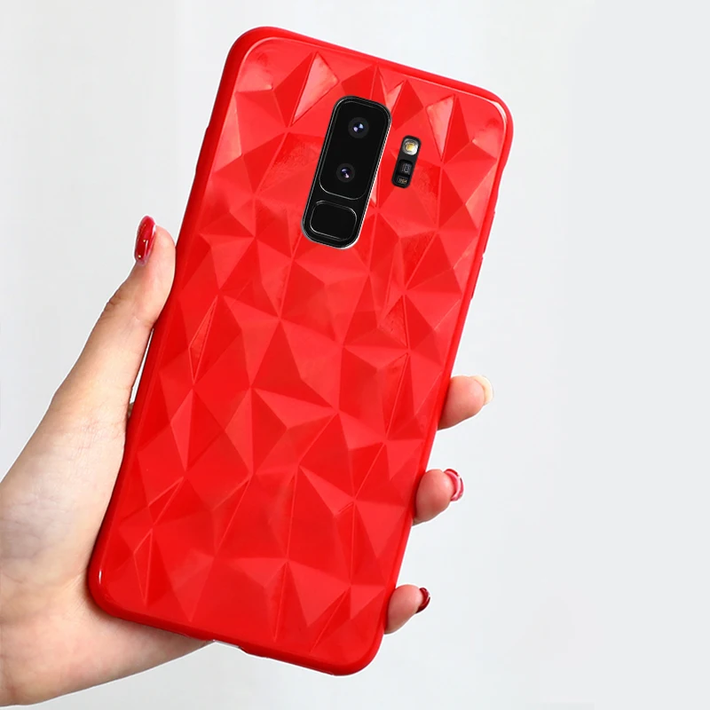Прозрачные чехлы для samsung Galaxy S9 плюс Чехол 3D Diamond A8 2018 Примечание 8 S7 край бампер