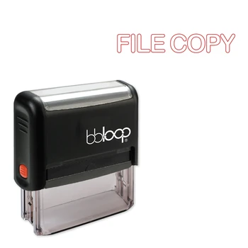 

Bbloop File Copy w/Round Outline Style Font and Design Self-Ink