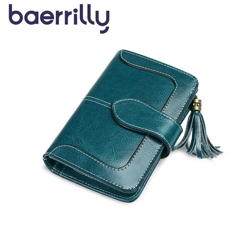 

Women Wallet Genuine Leather Short Coin Purse Zipper Money Pocket Clutch Bag Womens Wallets And Purses Card Holder Cartera Mujer