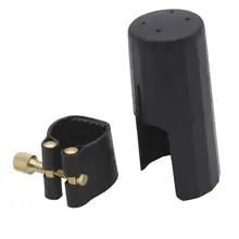 SLADE Alto Eb Sax Saxophone Clarinet Bakelite Mouthpiece Leather with Cap Metal Buckle Clamp\clip Woodwind Instrument Accessory SLADE Alto Eb Sax Saxophone Clarinet Bakelite Mouthpiece Leather with Cap Metal Buckle Clamp\clip Woodwind Instrument Accessory