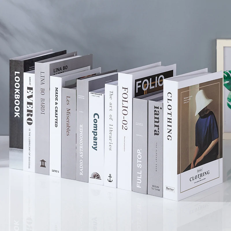 

Creative Modeling Adornment Props Modern Fake Book Simulation Books Creative Living Room TV Cabinet Books Furnishing Accessories