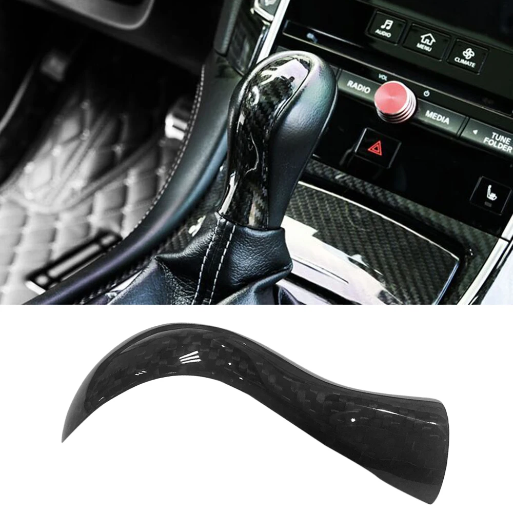 Buy Carbon Fiber Car Gear Shift Knob Cover Trim Direct ADD ON for Infiniti Q50