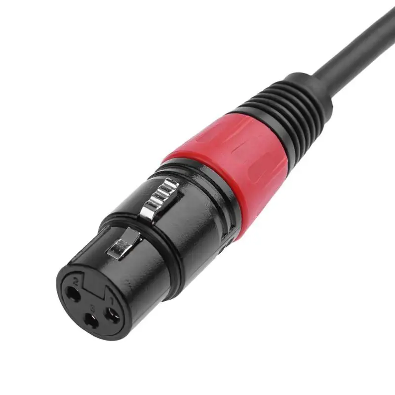0 2 м 90 градусов 3 5 мм 1/8 дюйма Trs штекер XLR 3pin для аудиокабеля с разъемом типа